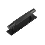 Frelan Hoxton Taplow Cabinet Handles 96mm Ctrs Stepped Backplate Matt Black
