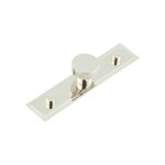 Frelan Thaxted Cupboard Knobs 30mm Stepped Backplate Polished Nickel