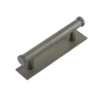 Frelan Hoxton Thaxted Cabinet Handles 96mm Ctrs Plain Backplate Dark Bronze