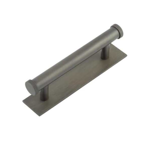 Frelan Hoxton Thaxted Cabinet Handles 96mm Ctrs Plain Backplate Dark Bronze