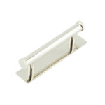 Frelan Hoxton Thaxted Cabinet Handles 96mm Ctrs Plain Backplate Polished Nickel