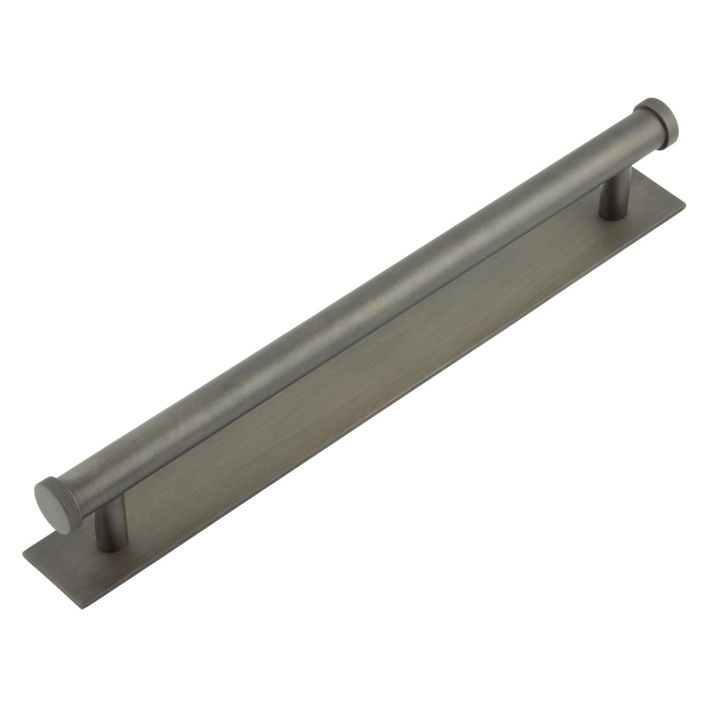 hox-260db-5060db.jpg Frelan Hoxton Thaxted Cabinet Handles 224mm Ctrs Plain Backplate Dark Bronze - Image 1
