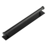 Frelan Hoxton Thaxted Cabinet Handles 224mm Ctrs Plain Backplate Matt Black