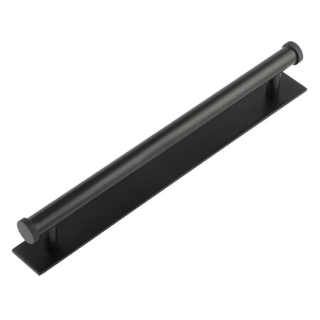 Frelan Hoxton Thaxted Cabinet Handles 224mm Ctrs Plain Backplate Matt Black