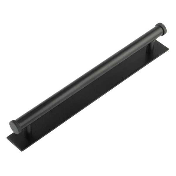 Frelan Hoxton Thaxted Cabinet Handles 224mm Ctrs Plain Backplate Matt Black