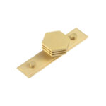 Frelan Nile Cupboard Knobs 40mm Stepped Satin Brass