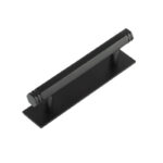 Frelan Hoxton Nile Cabinet Handles 96mm Ctrs Plain Backplate Black