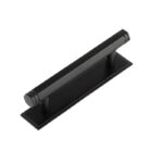 Frelan Hoxton Nile Cabinet Handles 96mm Ctrs Stepped Backplate Black