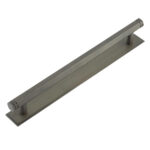 Frelan Hoxton Nile Cabinet Handles 224mm Ctrs Stepped Backplate Dark Bronze