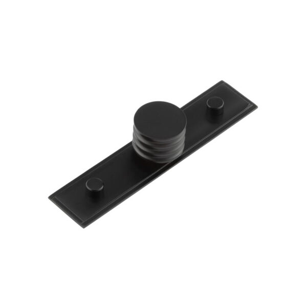 Frelan Sturt Cupboard Knobs 30mm Stepped Matt Black