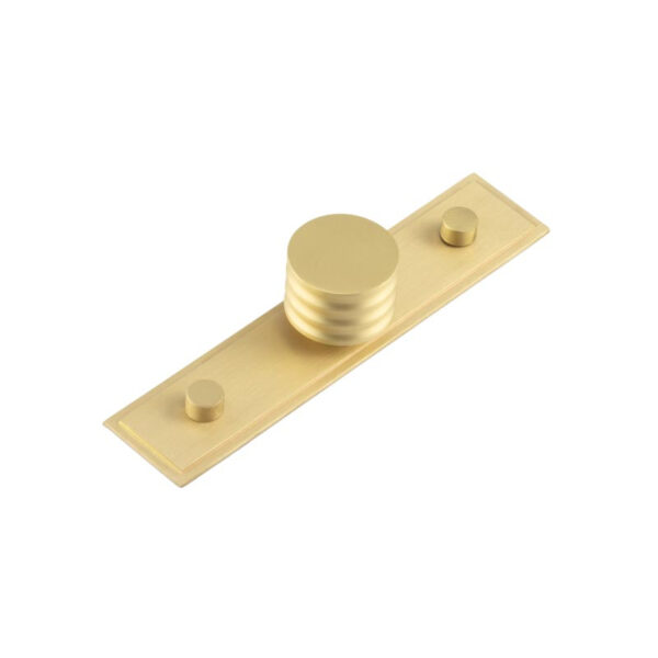 Frelan Sturt Cupboard Knobs 30mm Stepped Satin Brass