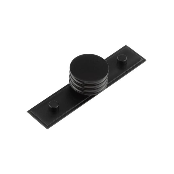 Frelan Sturt Cupboard Knobs 40mm Stepped Matt Black
