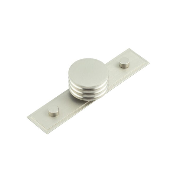 Frelan Sturt Cupboard Knobs 40mm Stepped Satin Nickel