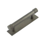 Frelan Hoxton Sturt Cabinet Handles 96mm Ctrs Plain Backplate Dark Bronze