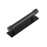 Frelan Hoxton Sturt Cabinet Handles 96mm Ctrs Plain Backplate Matt Black