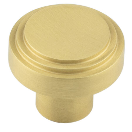 Frelan Cropley Cupboard Knobs 30mm Satin Brass