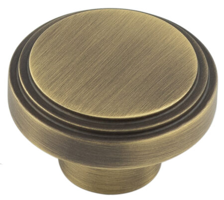 Frelan Cropley Cupboard Knobs 40mm Antique Brass