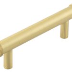 Frelan Hoxton Wenlock Cabinet Handles 96mm Ctrs Satin Brass