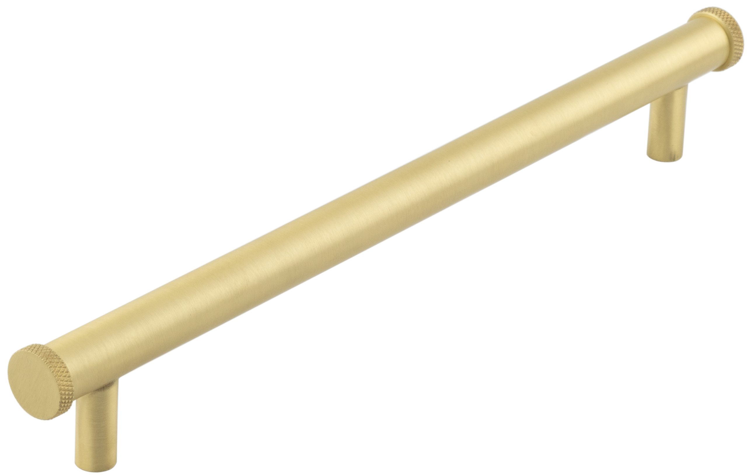 hox160sb.jpg Frelan Hoxton Wenlock Cabinet Handles 224mm Ctrs Satin Brass - Image 1