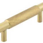 Frelan Hoxton Taplow Cabinet Handles 96mm Ctrs Satin Brass
