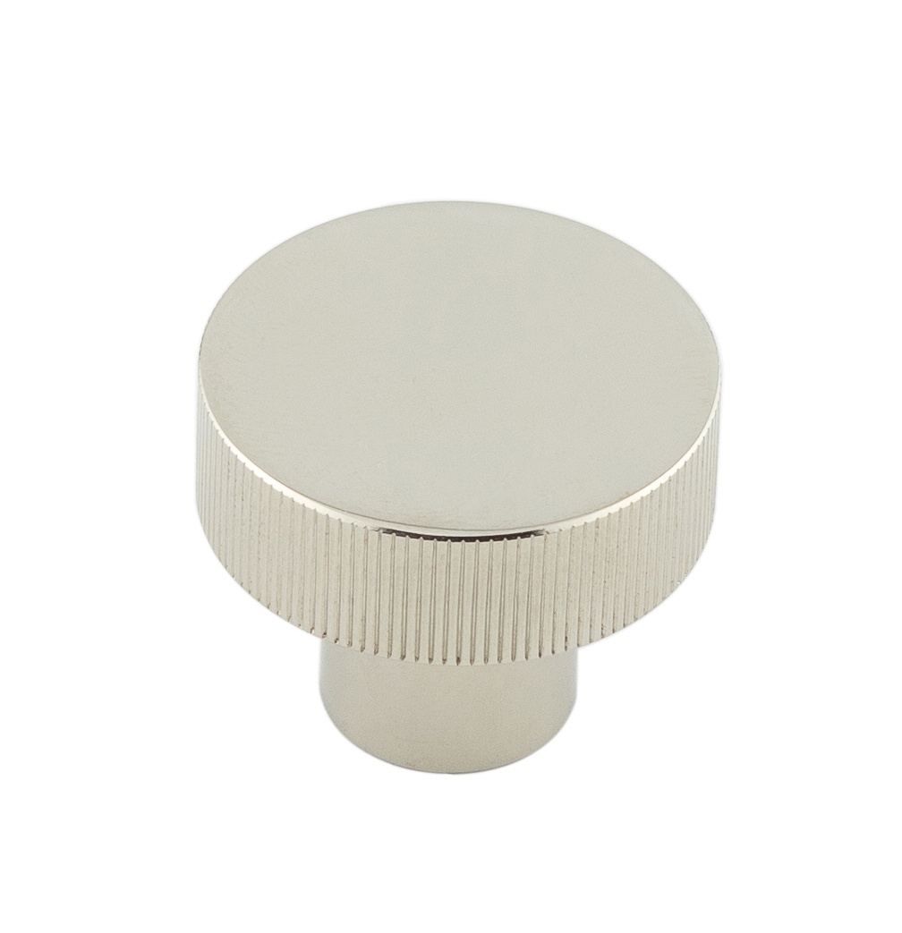 hox230pn.jpg Frelan Thaxted Cupboard Knobs 30mm Polished Nickel - Image 1