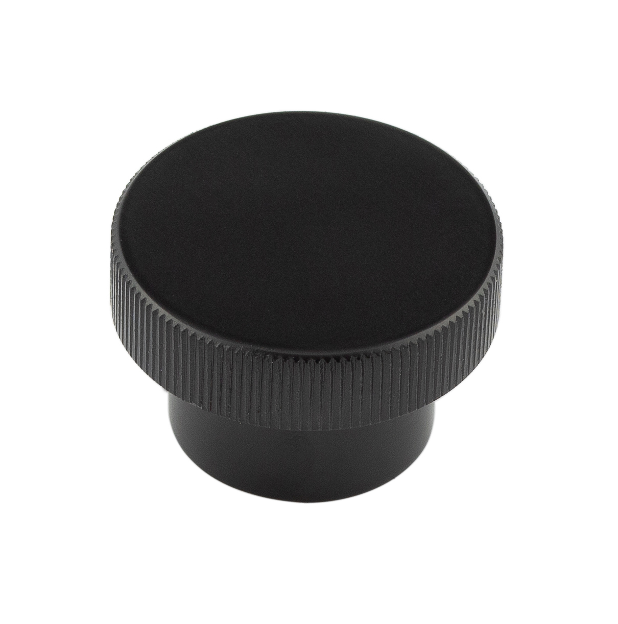 hox240mb.jpg Frelan Thaxted Cupboard Knobs 40mm Black - Image 1
