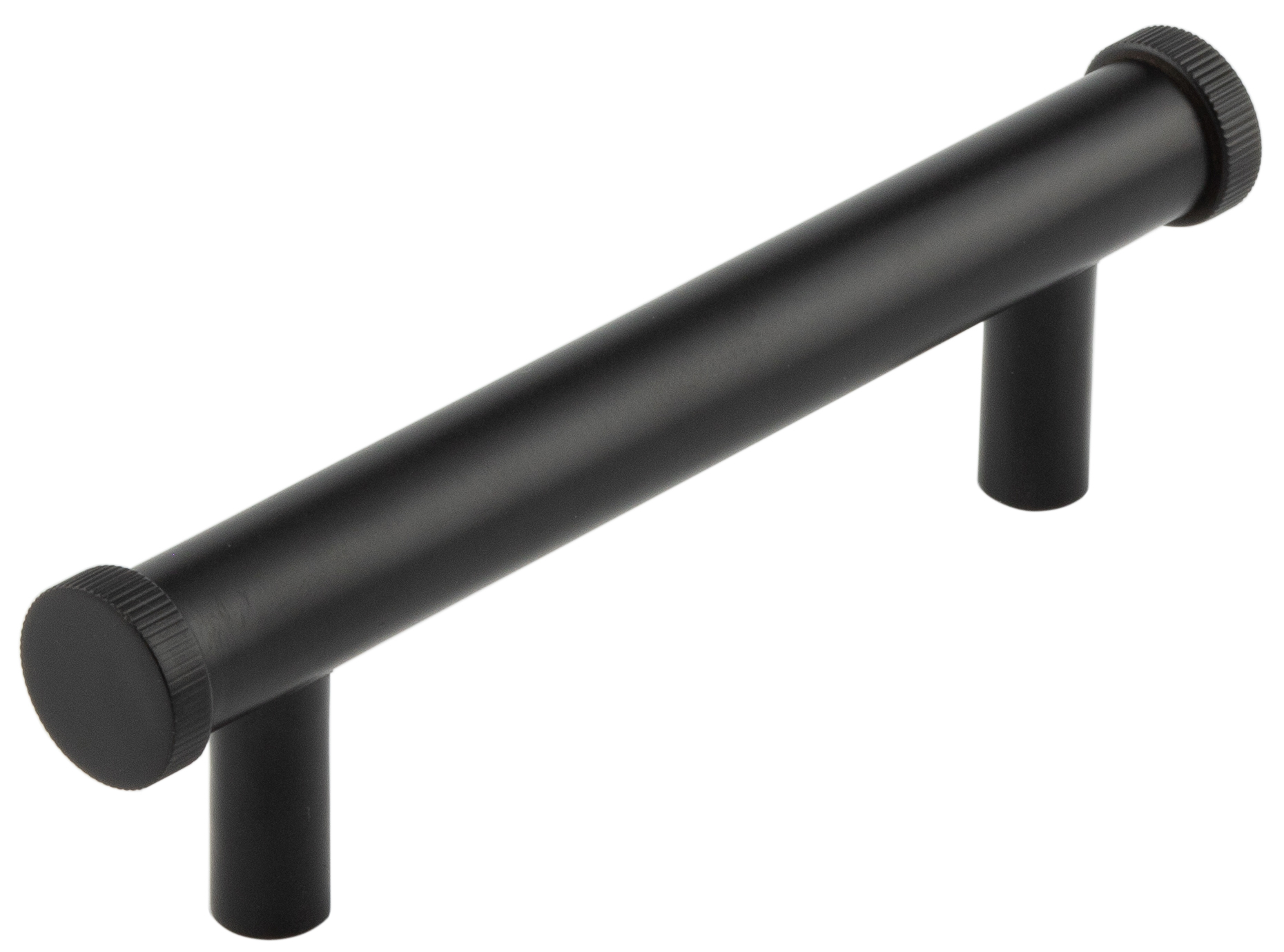 hox250mb.jpg Frelan Hoxton Thaxted Cabinet Handles 96mm Ctrs Black - Image 1
