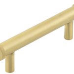 Frelan Hoxton Thaxted Cabinet Handles 96mm Ctrs Satin Brass