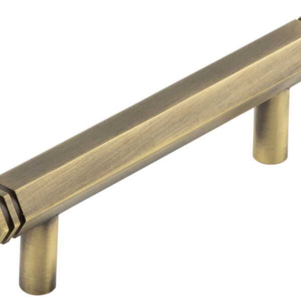 Frelan Hoxton Nile Cabinet Handles 96mm Ctrs Antique Brass