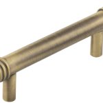 Frelan Hoxton Sturt Cabinet Handles 96mm Ctrs Antique Brass