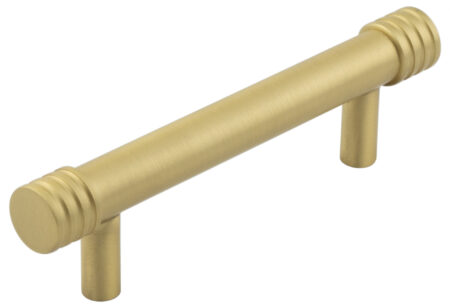 Frelan Hoxton Sturt Cabinet Handles 96mm Ctrs Satin Brass