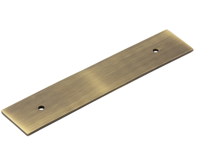 hox5050ab.jpg Frelan Hoxton Fanshaw Backplates for Cabinet Handles 140x30mm Antique Brass - Image 1