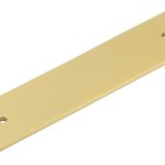 Frelan Hoxton Fanshaw Backplates for Cabinet Handles 140x30mm Satin Brass