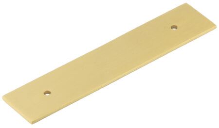 Frelan Hoxton Fanshaw Backplates for Cabinet Handles 140x30mm Satin Brass