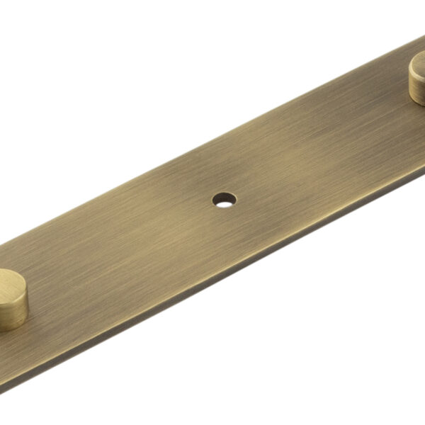 Frelan Fanshaw Backplate for Cupboard Knobs 140x30mm Antique Brass
