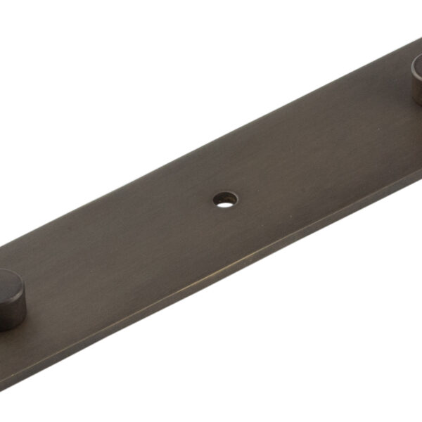 Frelan Fanshaw Backplate for Cupboard Knobs 140x30mm Dark Bronze