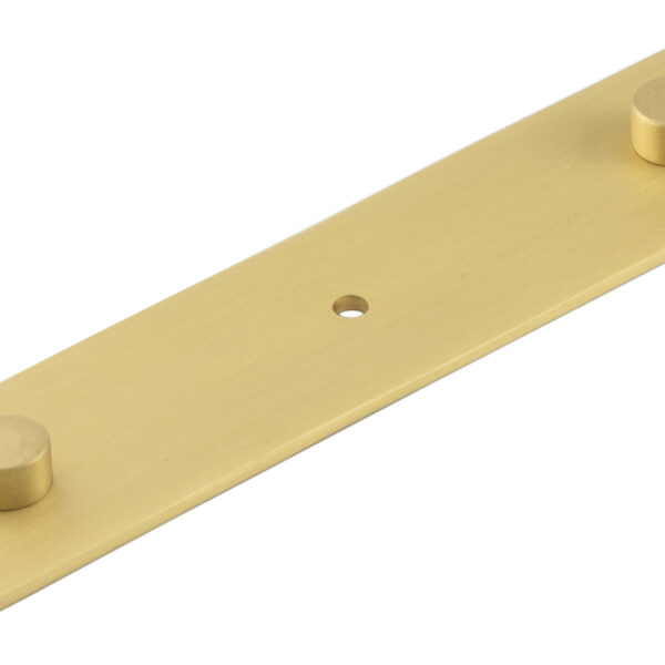 Frelan Fanshaw Backplate for Cupboard Knobs 140x30mm Satin Brass