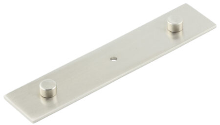 Frelan Fanshaw Backplate for Cupboard Knobs 140x30mm Satin Nickel