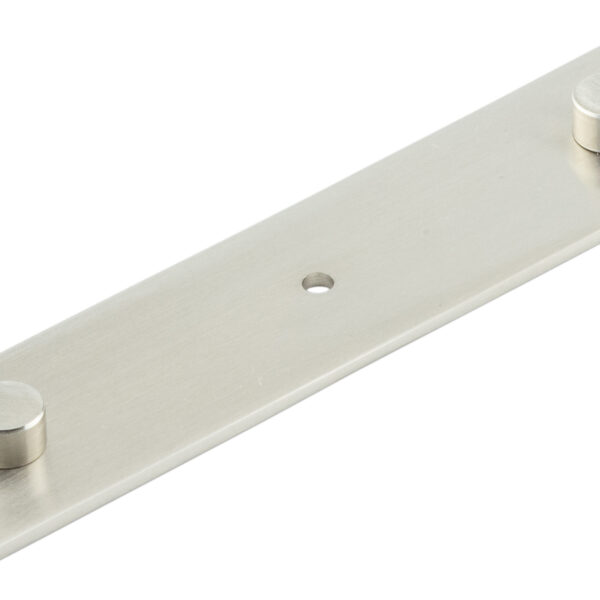 Frelan Fanshaw Backplate for Cupboard Knobs 140x30mm Satin Nickel