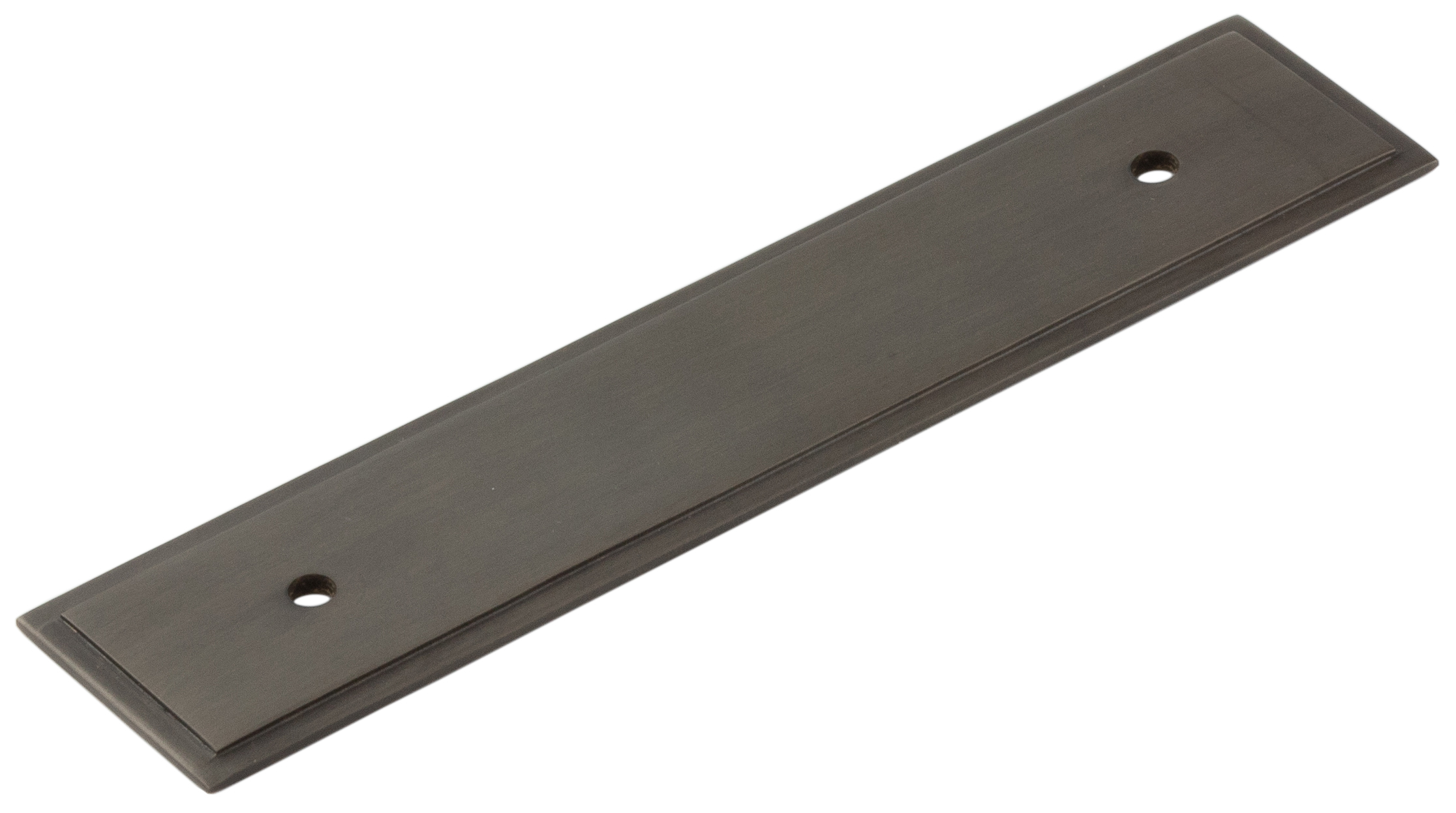 hox6050db.jpg Frelan Hoxton Rushton Backplate for Cabinet Handles 140x30mm Dark Bronze - Image 1