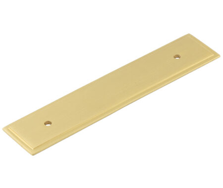 Frelan Hoxton Rushton Backplate for Cabinet Handles 140x30mm Satin Brass