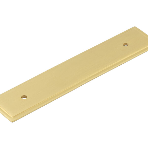 Frelan Hoxton Rushton Backplate for Cabinet Handles 140x30mm Satin Brass