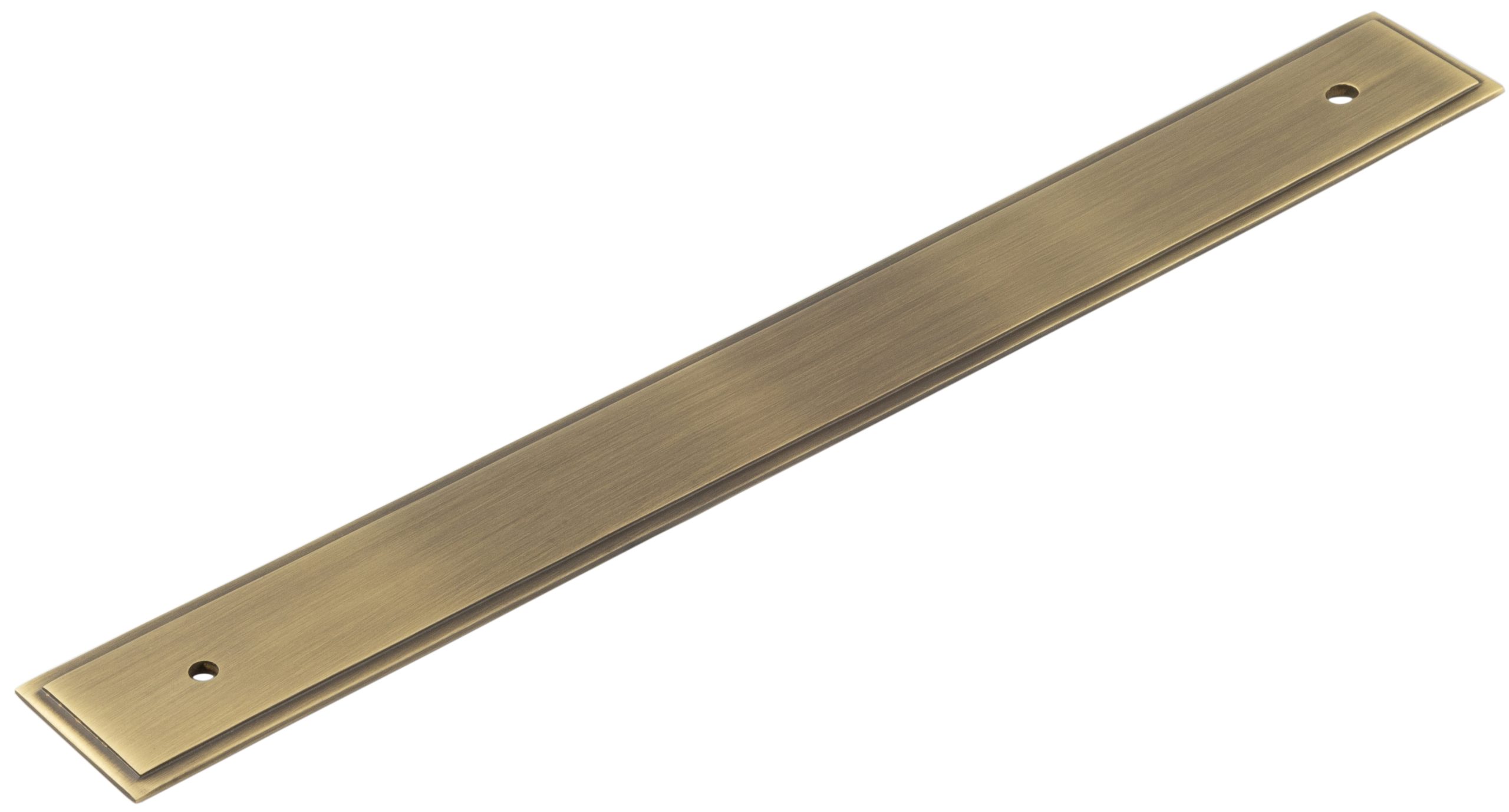 hox6060ab.jpg Frelan Hoxton Rushton Backplate for Cabinet Handles 268x30mm Antique Brass - Image 1