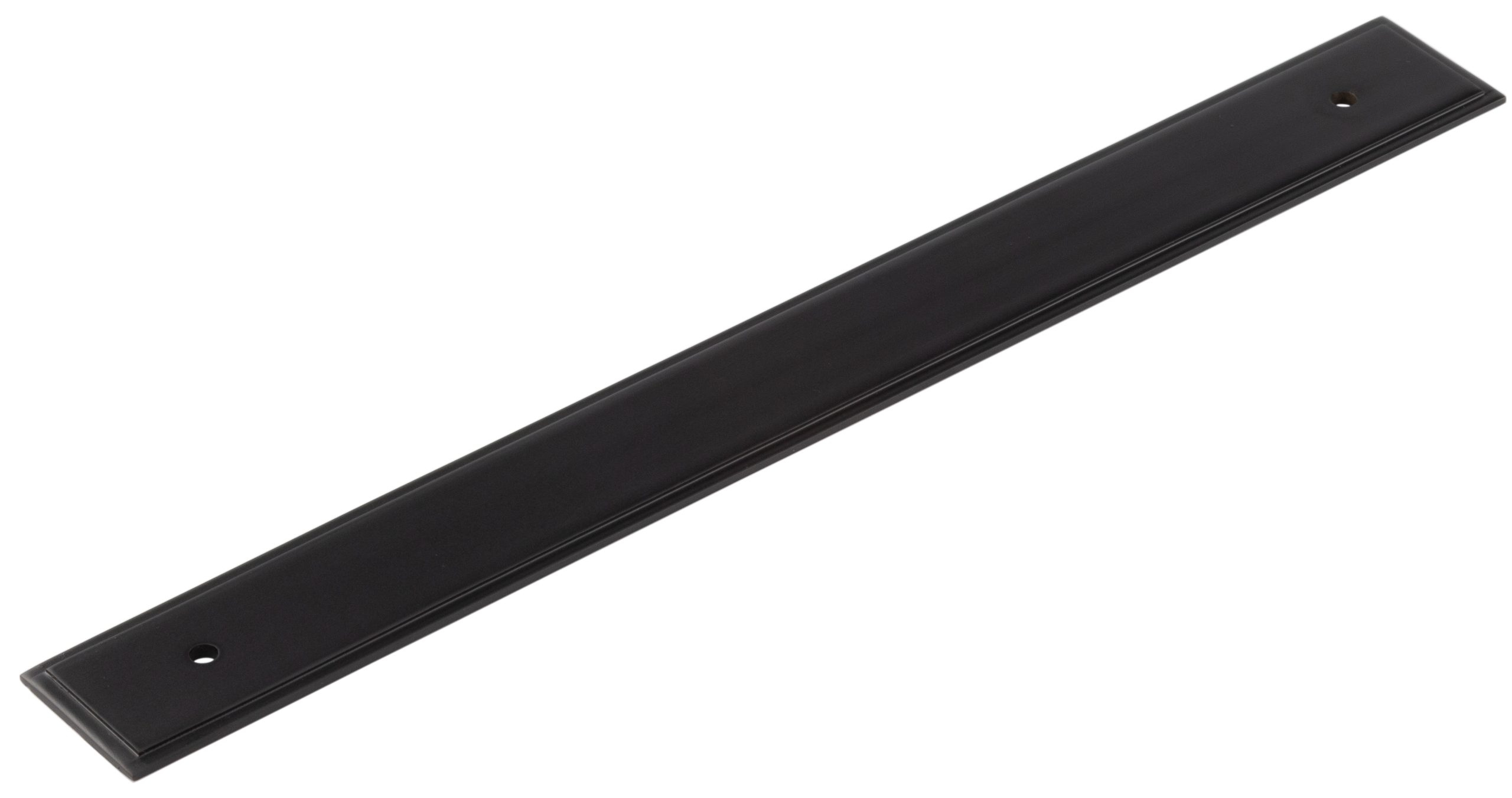 hox6060mb.jpg Frelan Hoxton Rushton Backplate for Cabinet Handles 268x30mm Black - Image 1