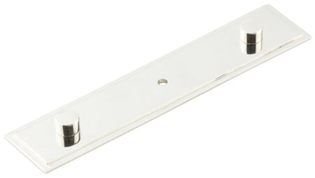 Frelan Rushton Backplate for Cupboard Knobs 140x30mm Polished Nickel