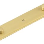 Frelan Rushton Backplate for Cupboard Knobs 140x30mm Satin Brass