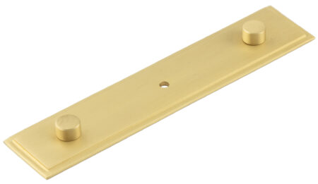 Frelan Rushton Backplate for Cupboard Knobs 140x30mm Satin Brass