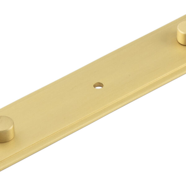 Frelan Rushton Backplate for Cupboard Knobs 140x30mm Satin Brass