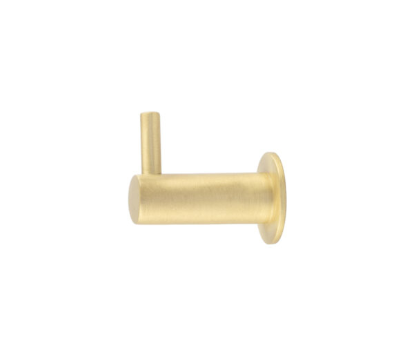 Frelan Hoxton Cupboard Hooks 37mm Satin Brass - 37mm projection