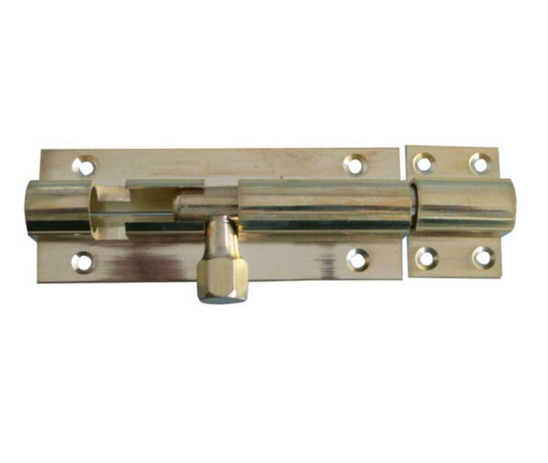 Frelan Jedo Brass Straight Barrel Bolts 102x25mm Polished Brass